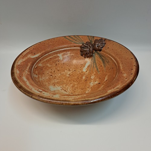 #230706 Bowl with Pine Cone 10x3 $22 at Hunter Wolff Gallery